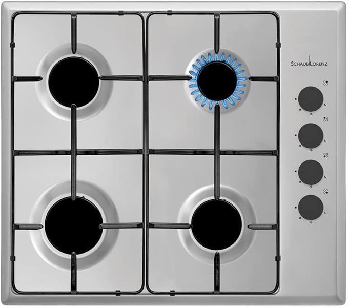 Piano Cottura SCHAUB LORENZ a Gas 4 Fuochi Gas 60 cm Colore Inox  SSPC604XL -  OUTLET