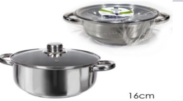 Casseruola Acciaio /Coperchio 16 Cm