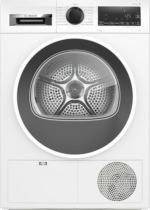 Asciugatrice BOSCH  9 Kg Classe A++ a pompa di calore WQG24108IT