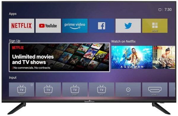 Televisore SMART TECH 43° UHD 4K Wi-Fi SMT43F30UV2M1B1