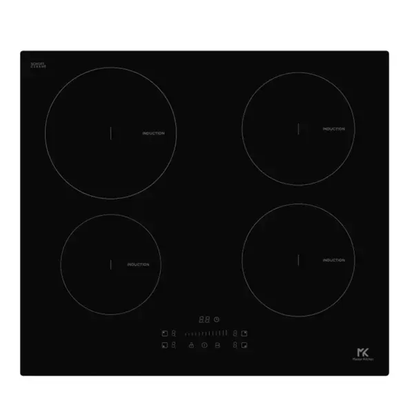 Piano cottura ad induzione MASTER KITCHEN 4 fuochi 60 cm nero MKHI64EBK