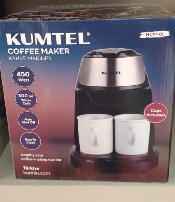Macchina da caffe' ESpresso KUMTEL 450W 0.3 litri acciaio inossidabile HCM-01