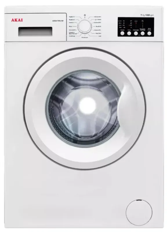 Lavatrice AKAI  7 Kg Classe D Centrifuga 1000 giri cod: AQUA7004NV/T