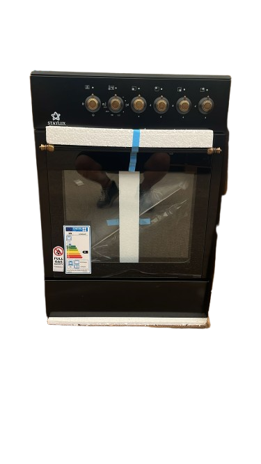 Cucina STAYLUX 4 Fuochi a Gas Forno a gas 60×60 LF66GG-40F BLACK/RUSTIC