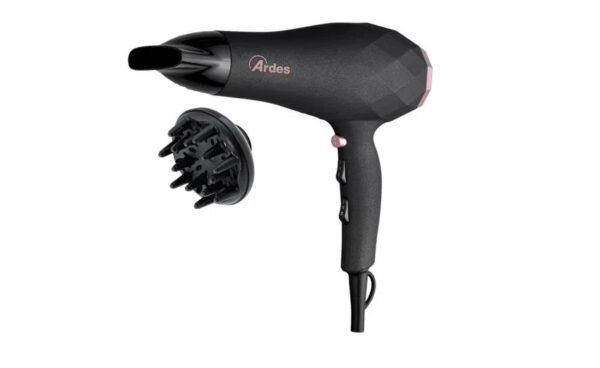 Asciugacapelli ARDES potenza 2200 W colore Nero/Rosa Cod: ARPHON02