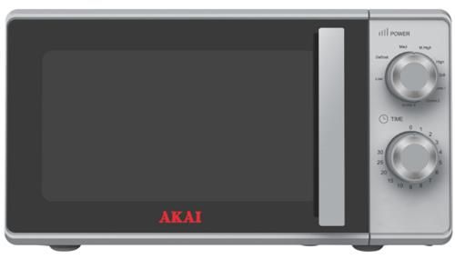 Forno Microonde AKAI Capacità 20 Litri potenza 700W Colore Silver cod: AKMW204SL