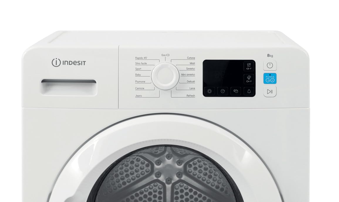 Asciugatrice INDESIT  Push & Go, 8 Kg Classe A++ a Pompa di Calore YTM1182KRXIT