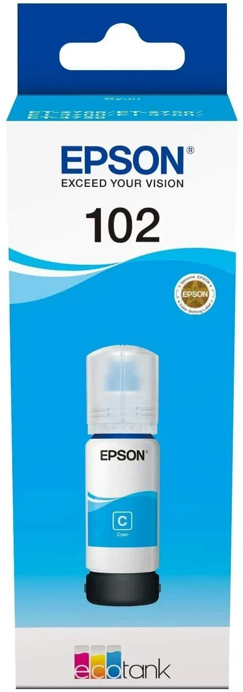 Set 3 flaconi inchiostro originale EPSON 102