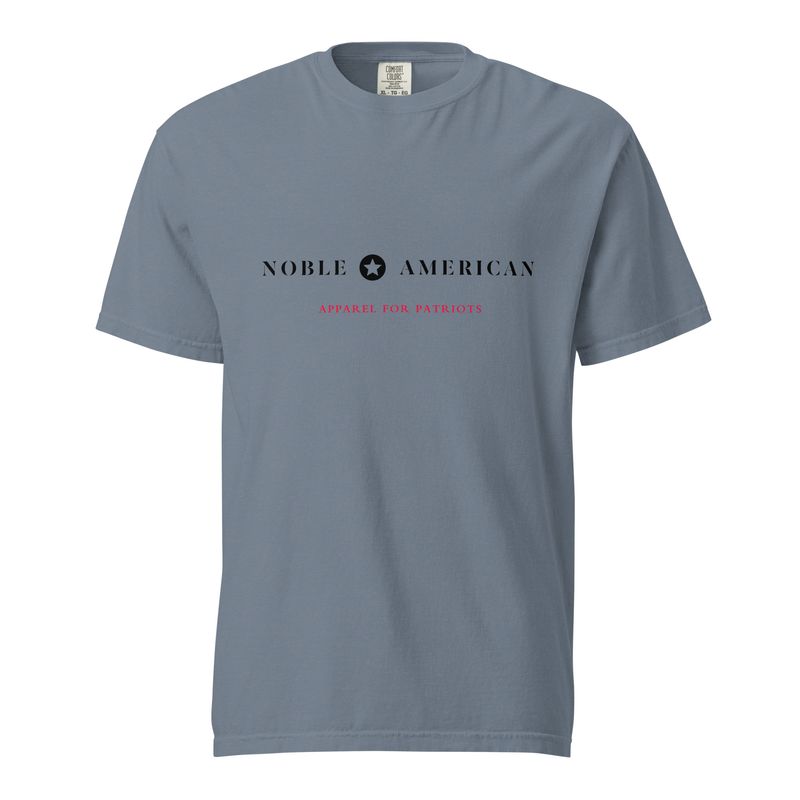 Black and Red Logo Unisex garment-dyed heavyweight t-shirt