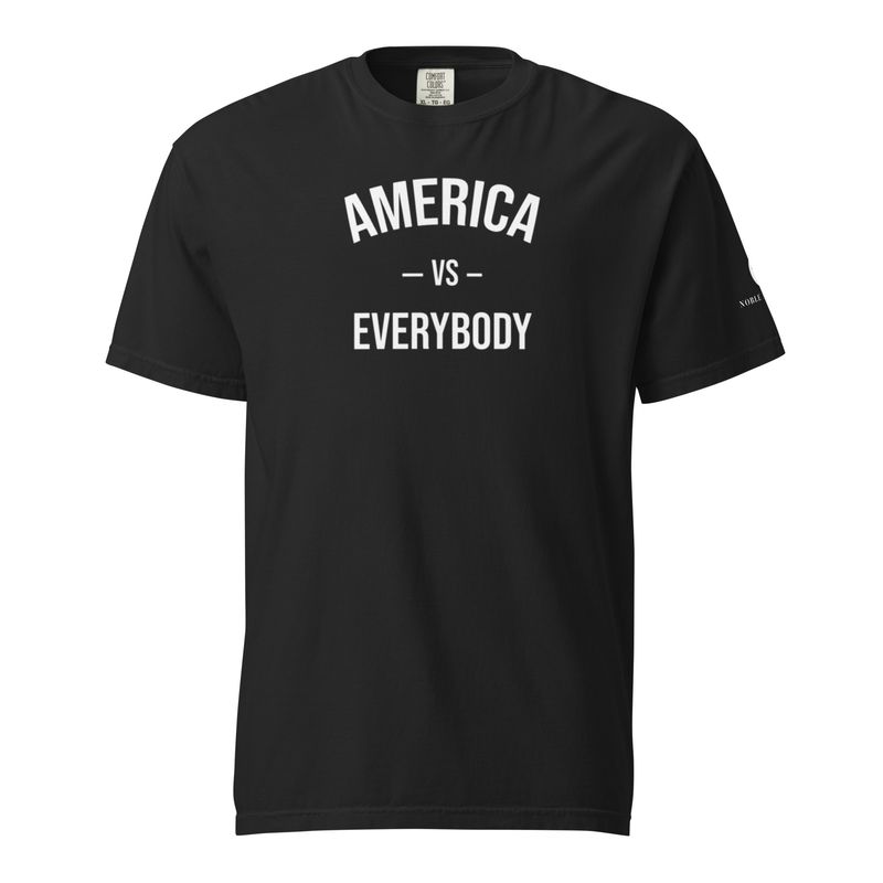 America vs. garment-dyed heavyweight t-shirt