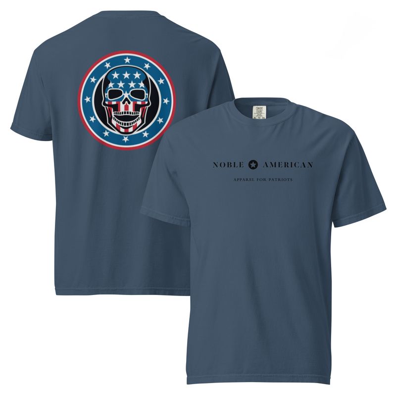 Vintage Patriot Skull garment-dyed heavyweight t-shirt