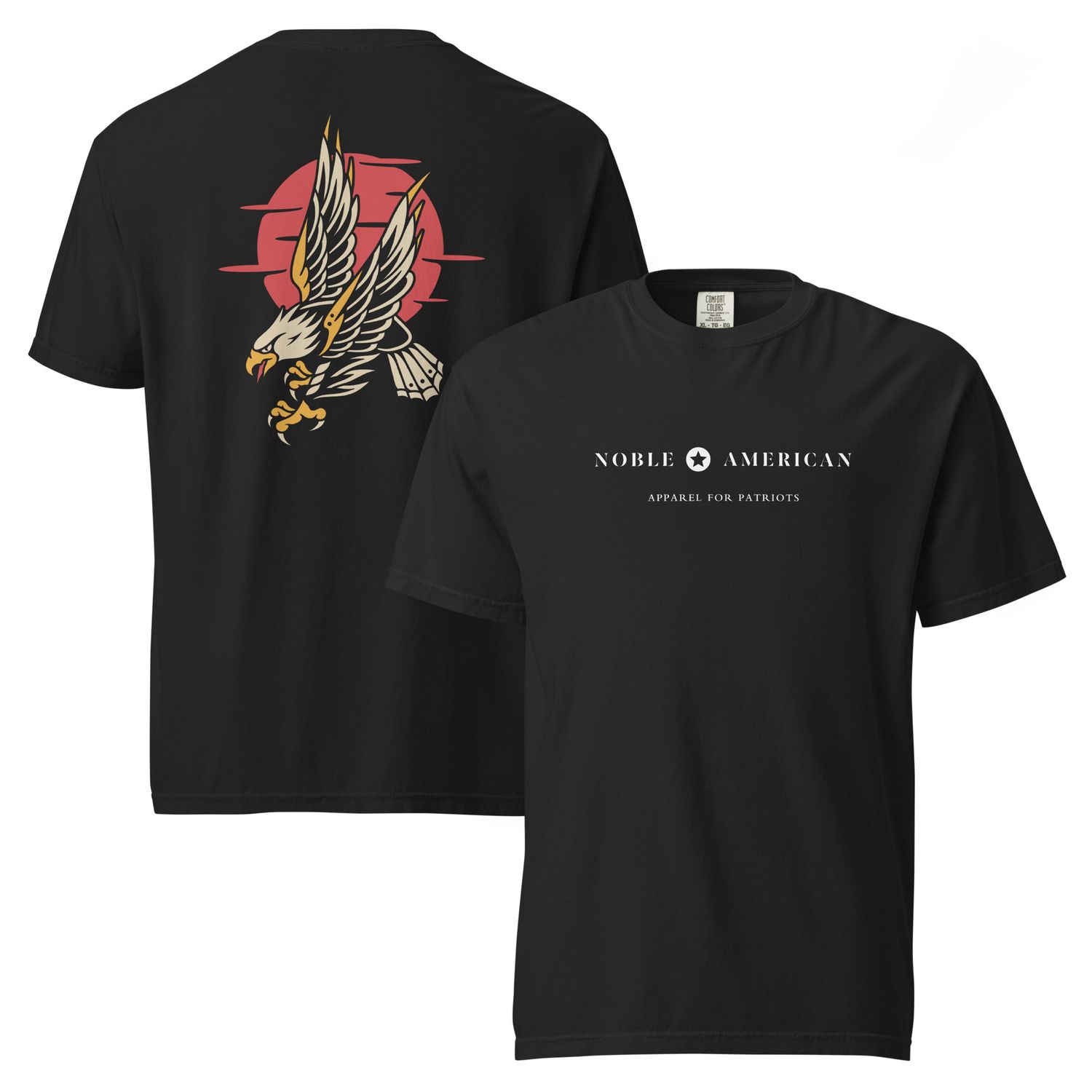 Vintage Eagle Tattoo garment-dyed heavyweight t-shirt