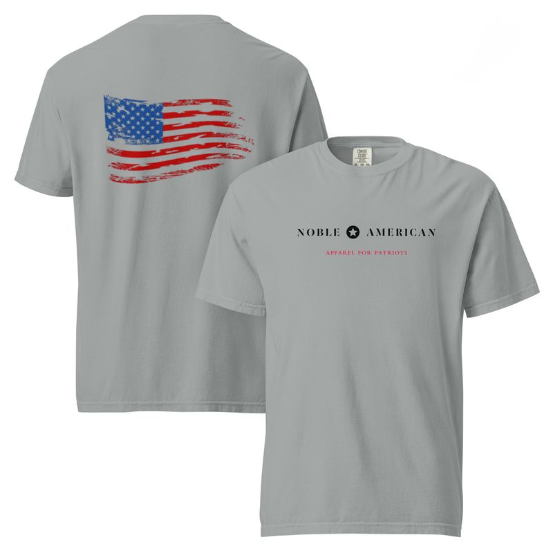 American Flag garment-dyed heavyweight t-shirt