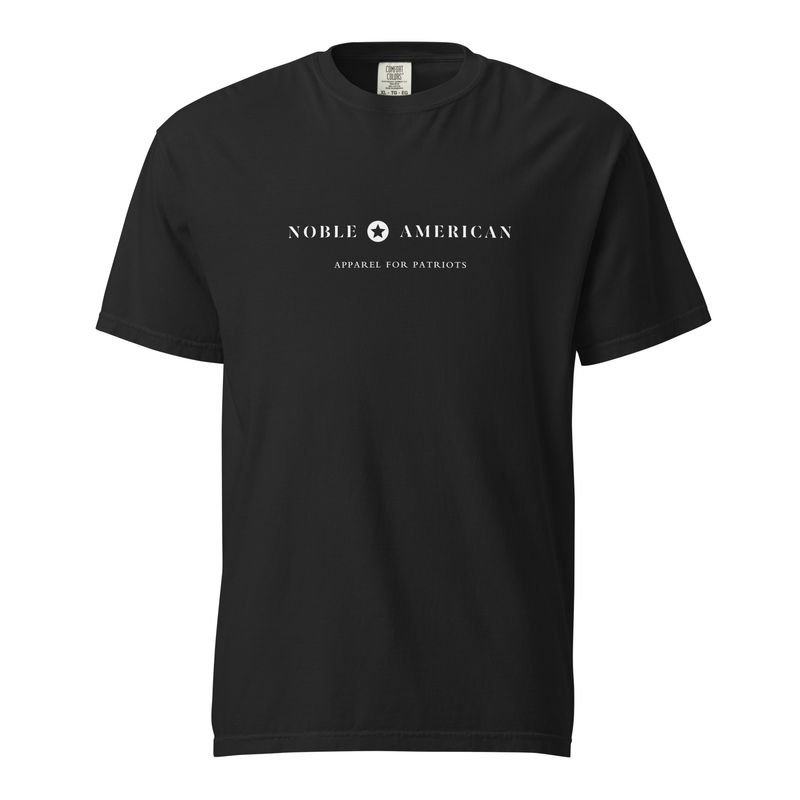 Brand Slogan (white) garment-dyed heavyweight t-shirt
