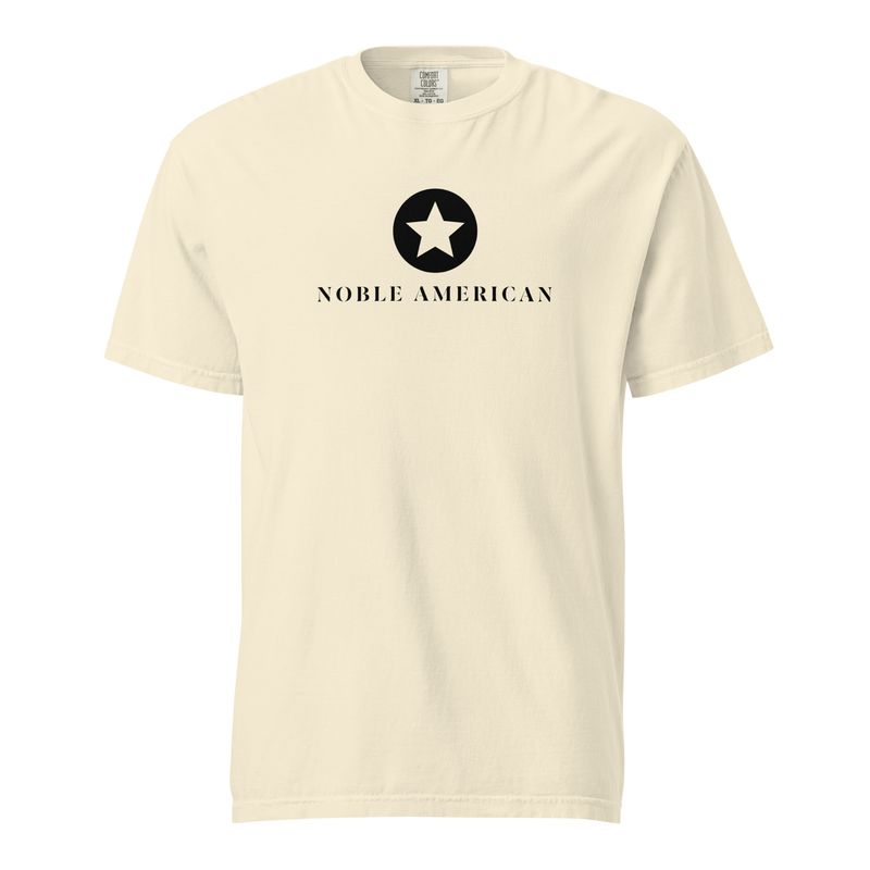 Star Logo (black) garment-dyed heavyweight t-shirt
