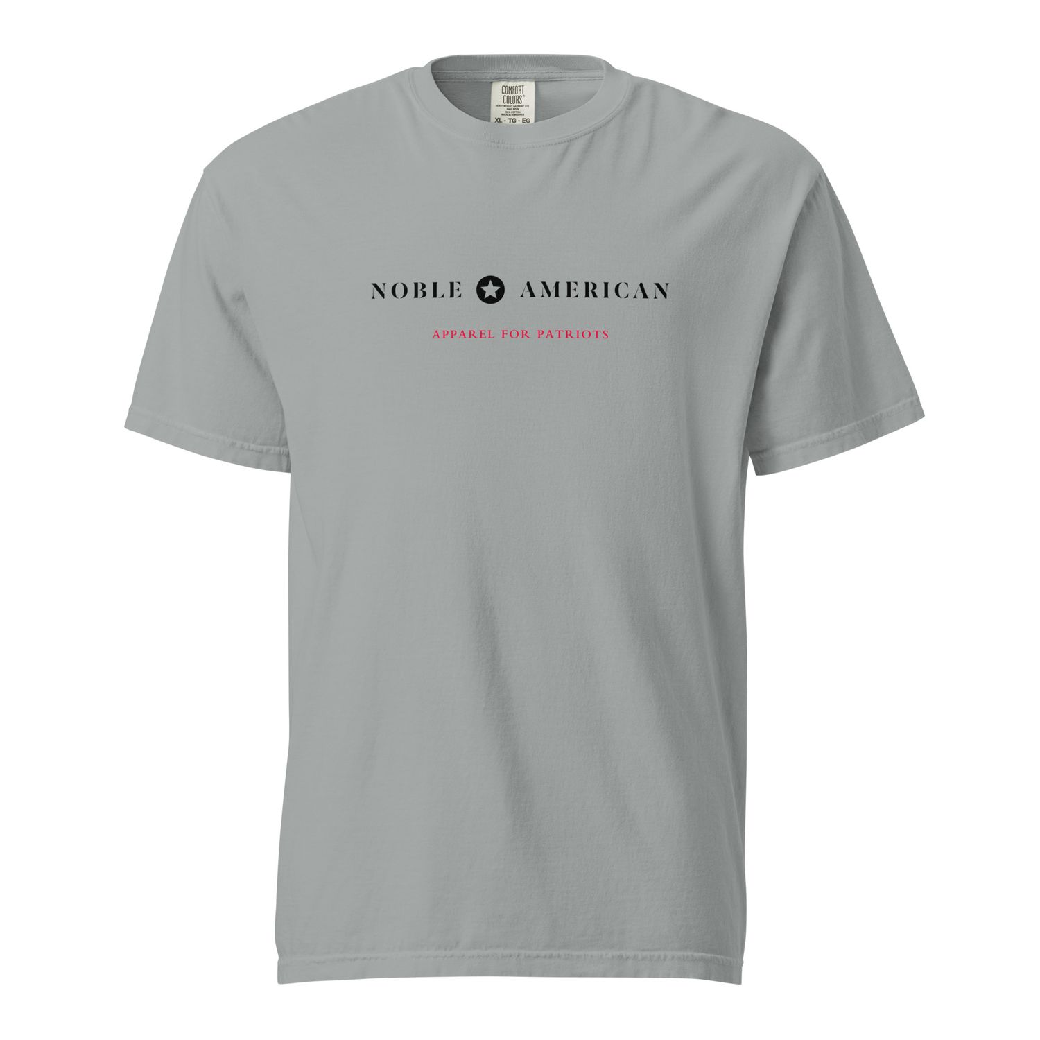 Brand Slogan (black/red) garment-dyed heavyweight t-shirt