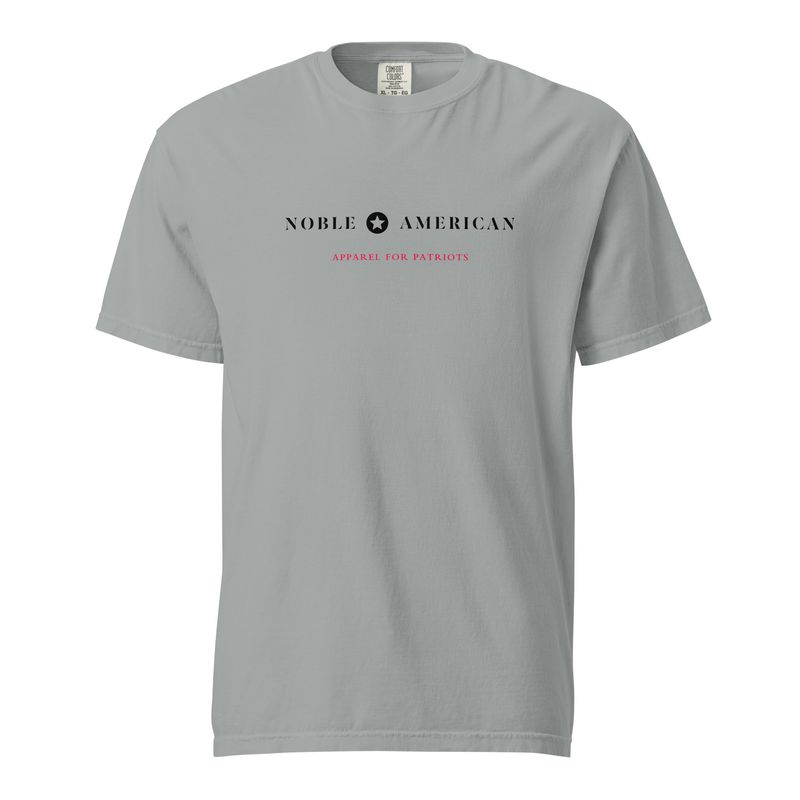 Brand Slogan (black/red) garment-dyed heavyweight t-shirt