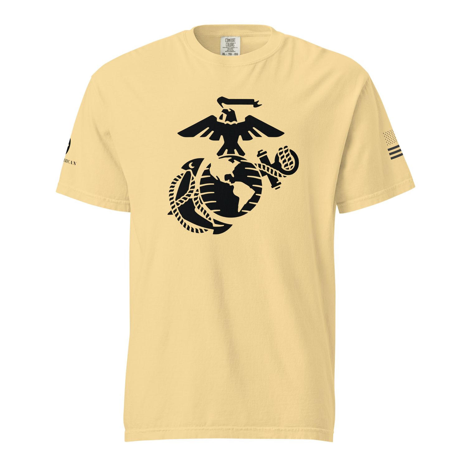 Eagle Globe &amp; Anchor garment-dyed heavyweight t-shirt
