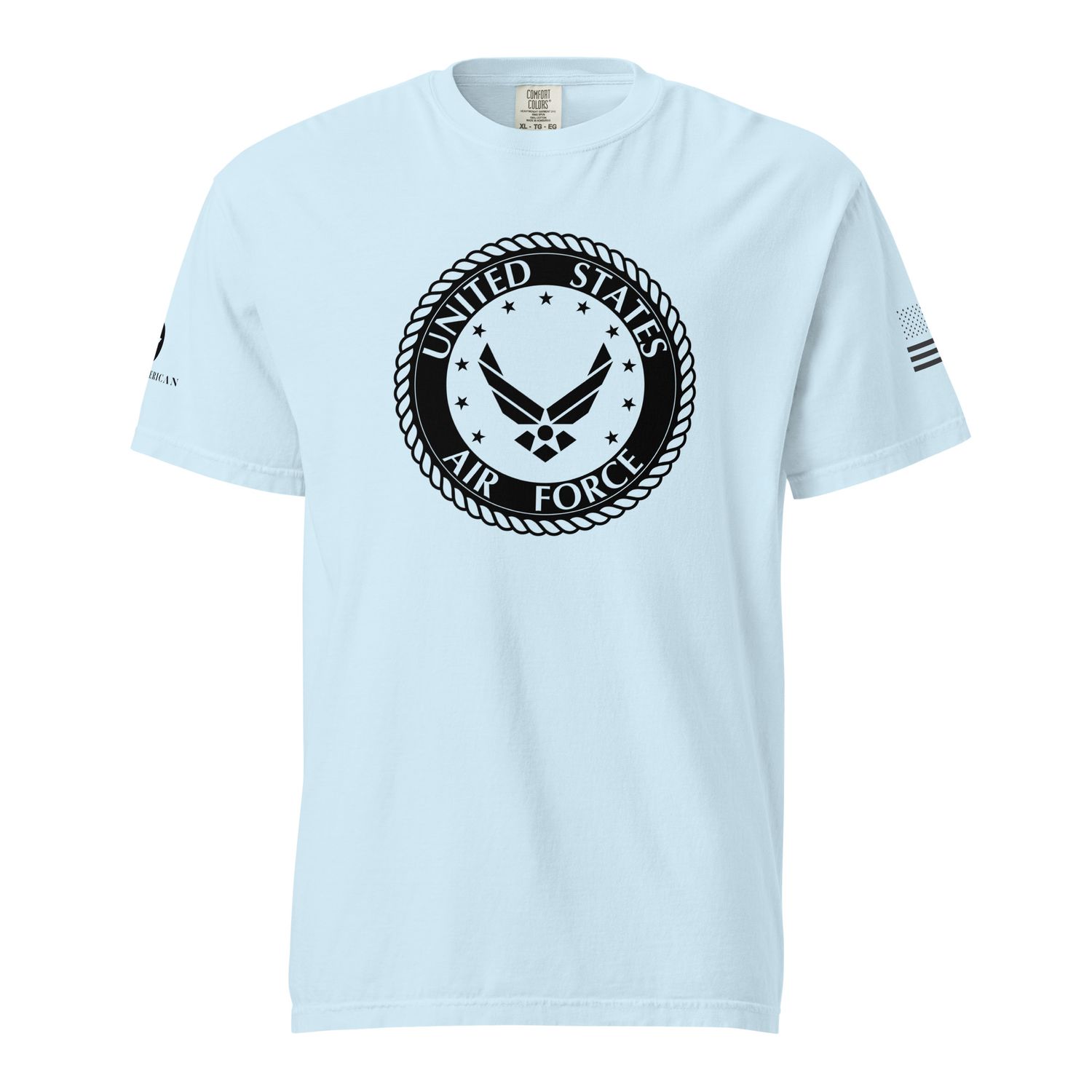 USAF Black Alternate Seal garment-dyed heavyweight t-shirt