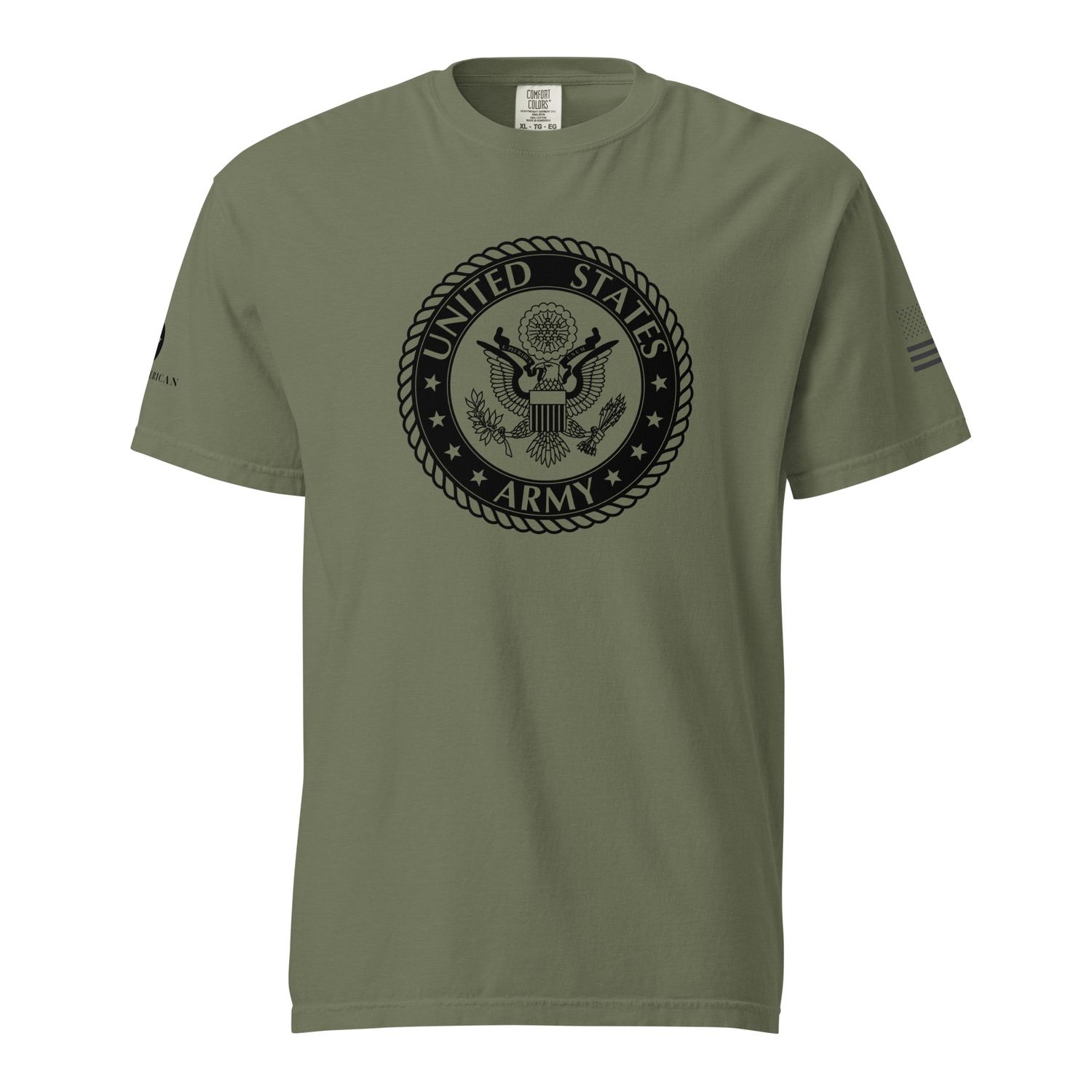 USA Black Seal garment-dyed heavyweight t-shirt
