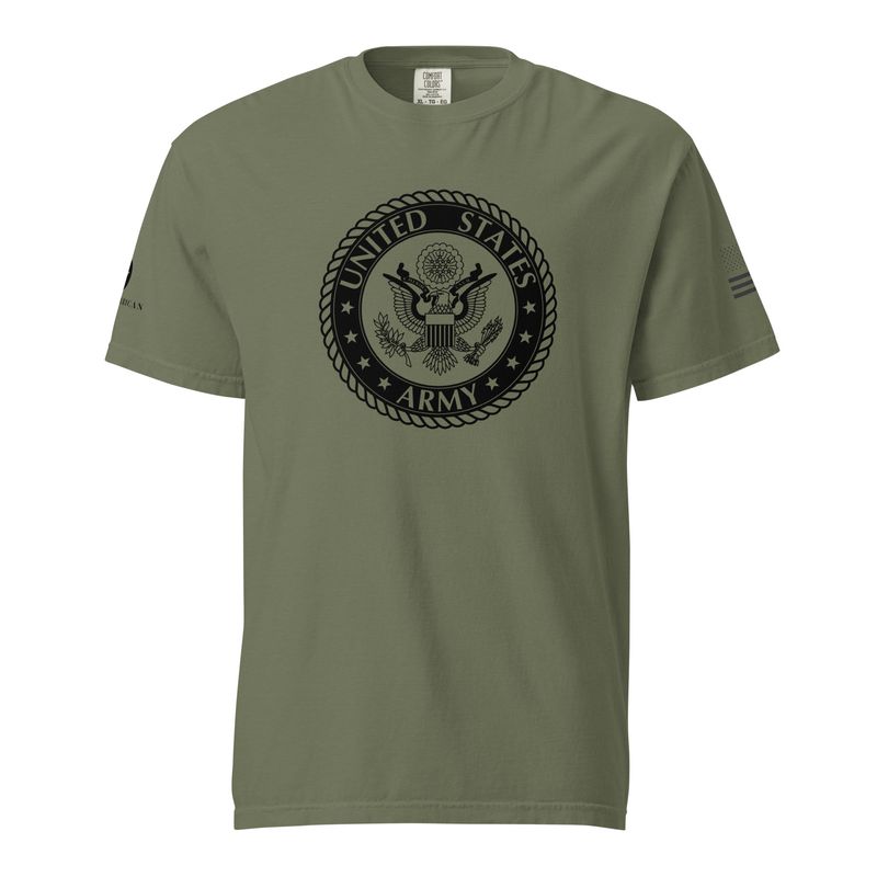 USA Black Seal garment-dyed heavyweight t-shirt