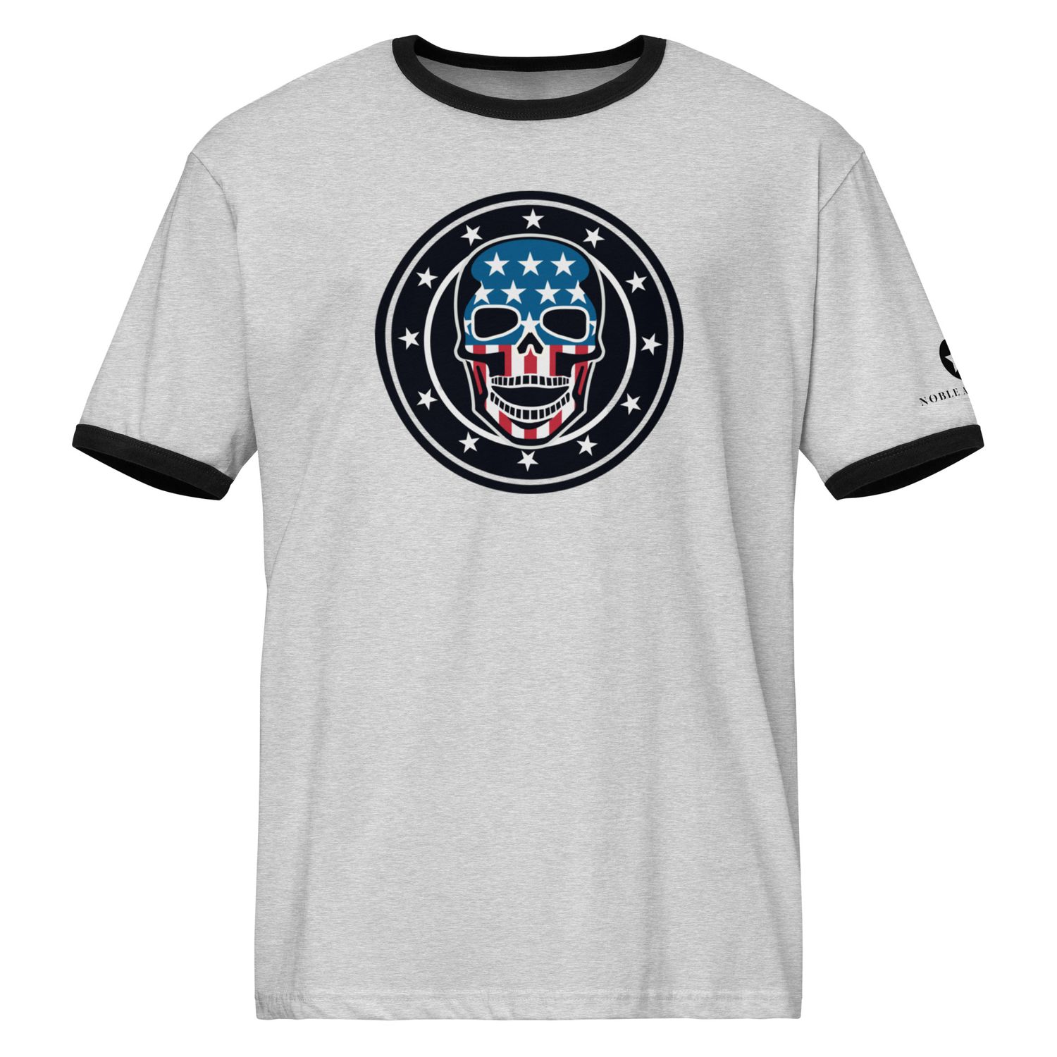 Vintage Patriot Skull ringer t-shirt
