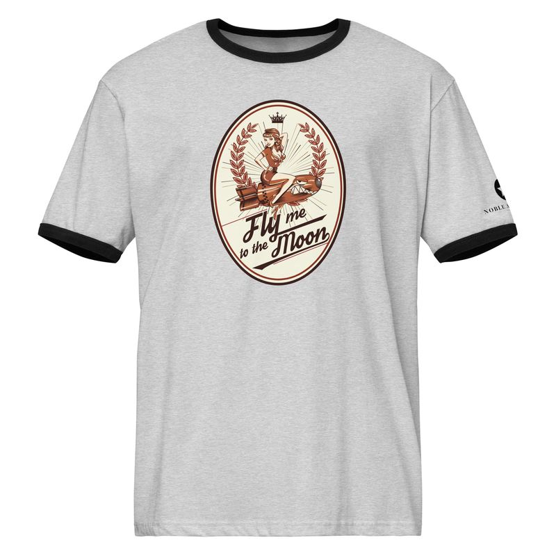 Fly Me to the Moon ringer t-shirt