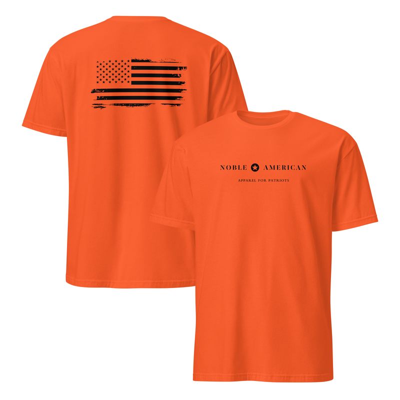 Orange and Black Grunge T-Shirt