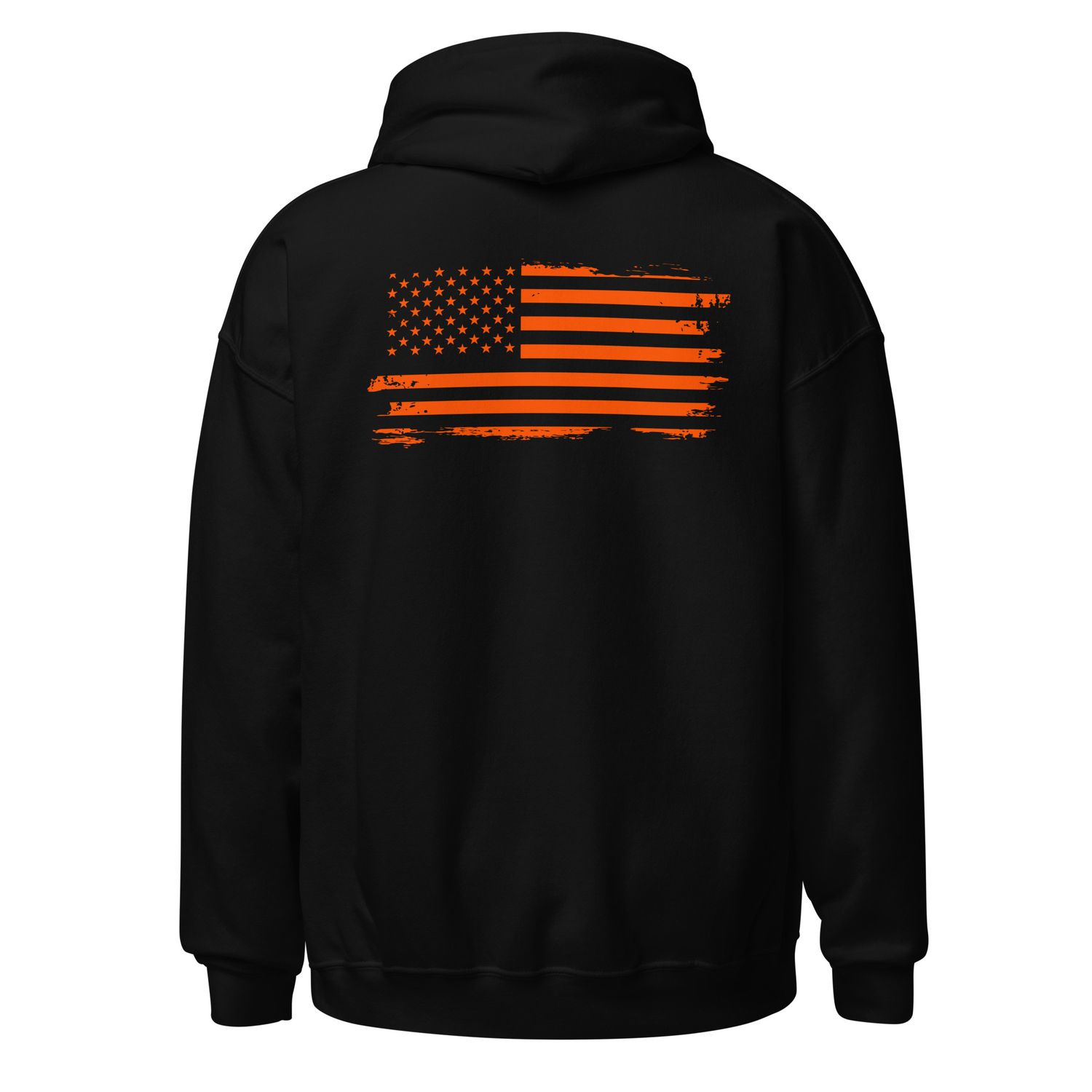 Orange Grunge Flag Hoodie