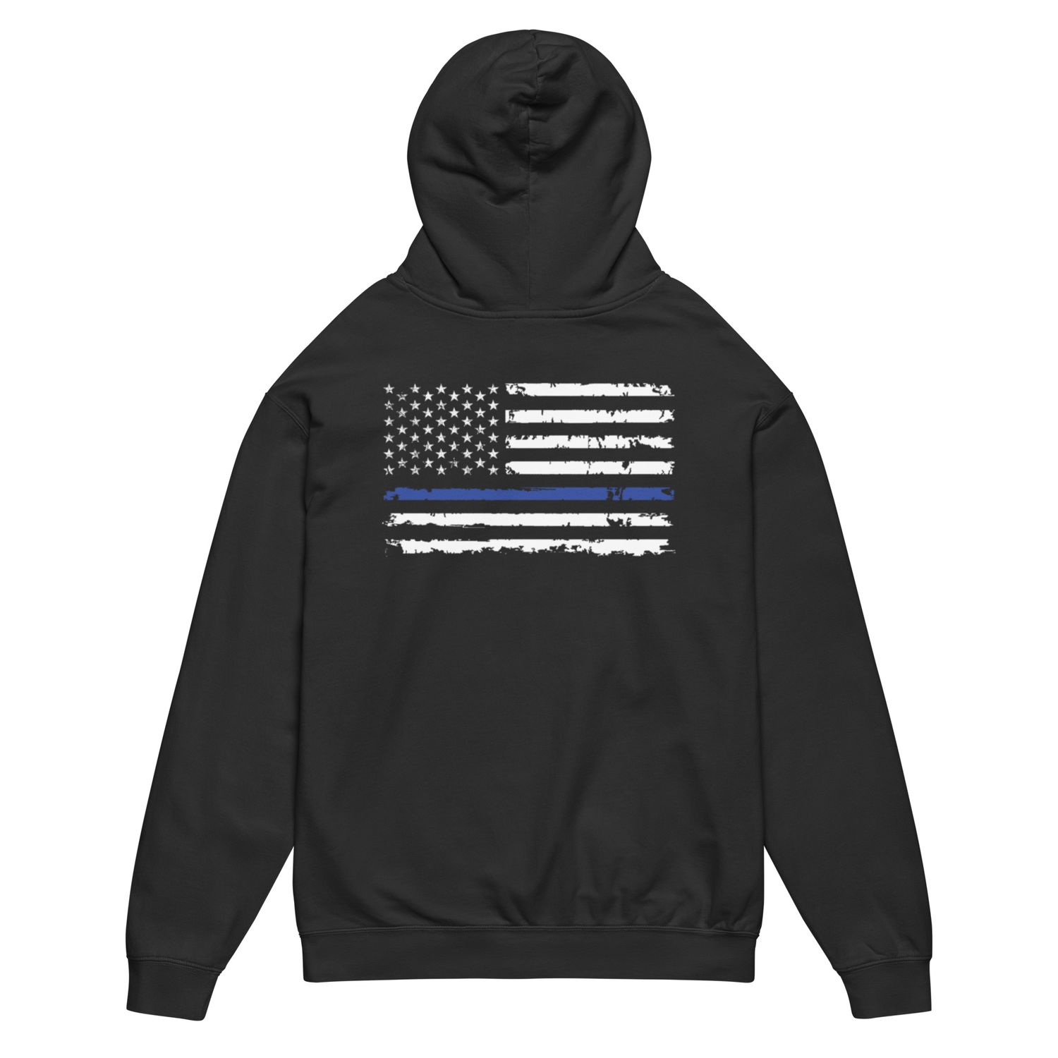 Thin Blue Line garment-dyed lightweight hoodie