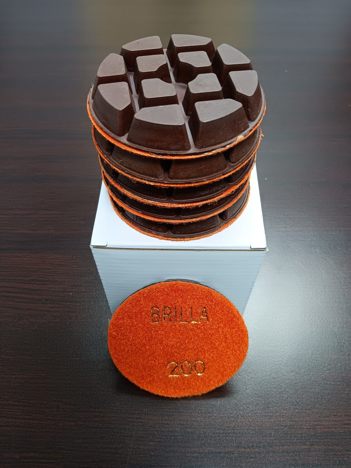 3&quot; Metal Bond Diamond Polishing Pad 200 Grit for Concrete Marble Granite Floor  -  Wet/Dry