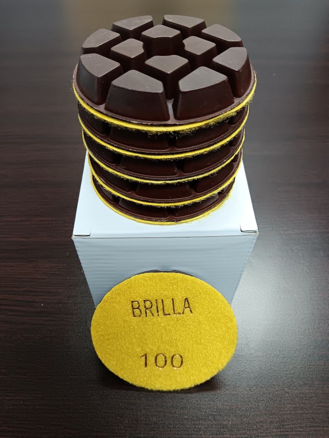 3&quot; Metal Bond Diamond Polishing Pad 100 Grit for Concrete, Marble and Granite Floor - Wet / Dry