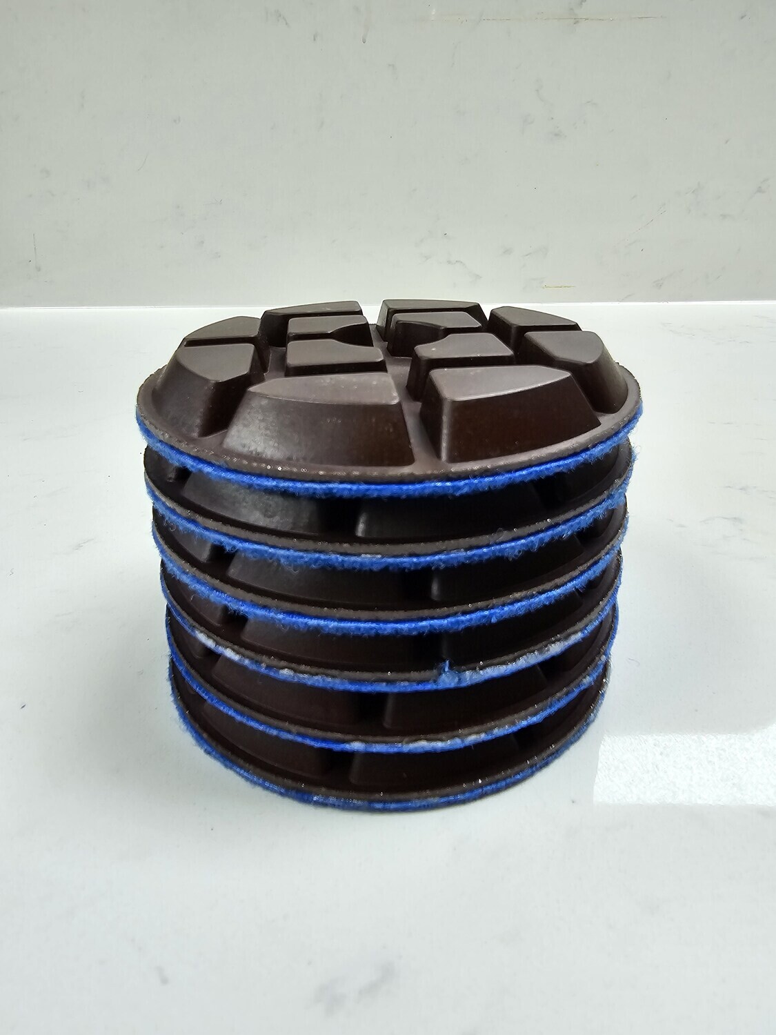 4" Metal Bond Diamond Polishing Pad 50 Grit for Concrete, Marble, and Granite Floors - Wet / Dry