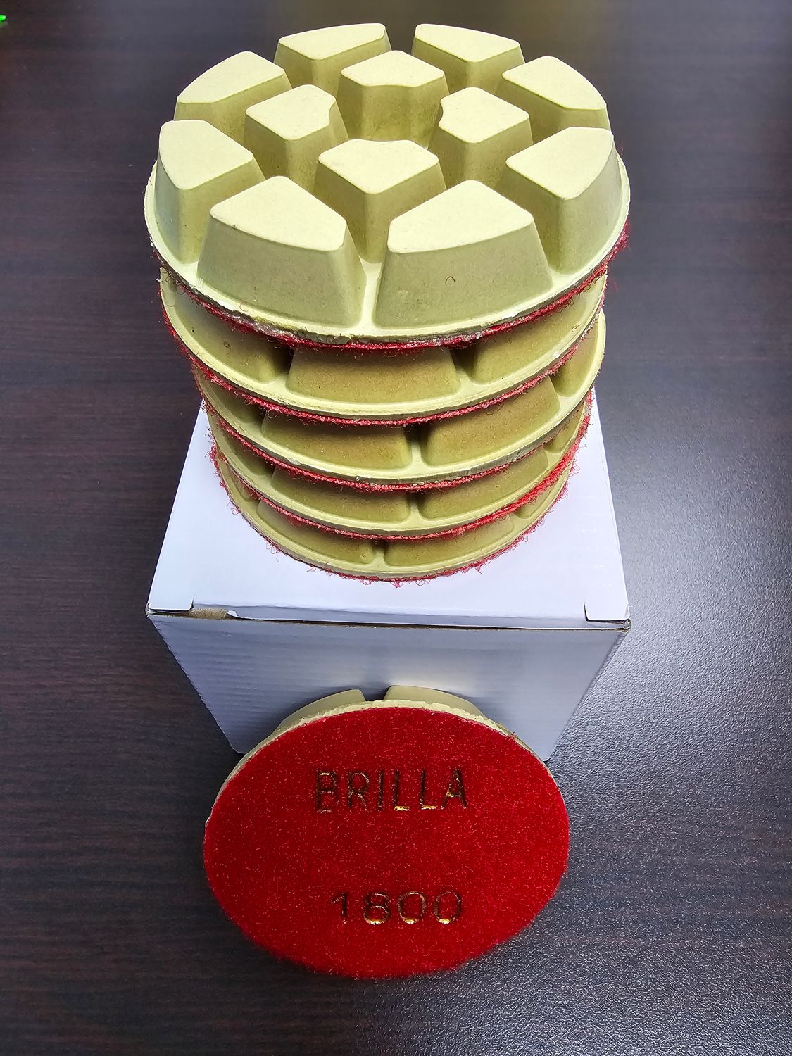 3&quot; Metal Bond Diamond Polishing Pad 1800 Grit for Concrete, Marble and Granite Floor - Wet / Dry