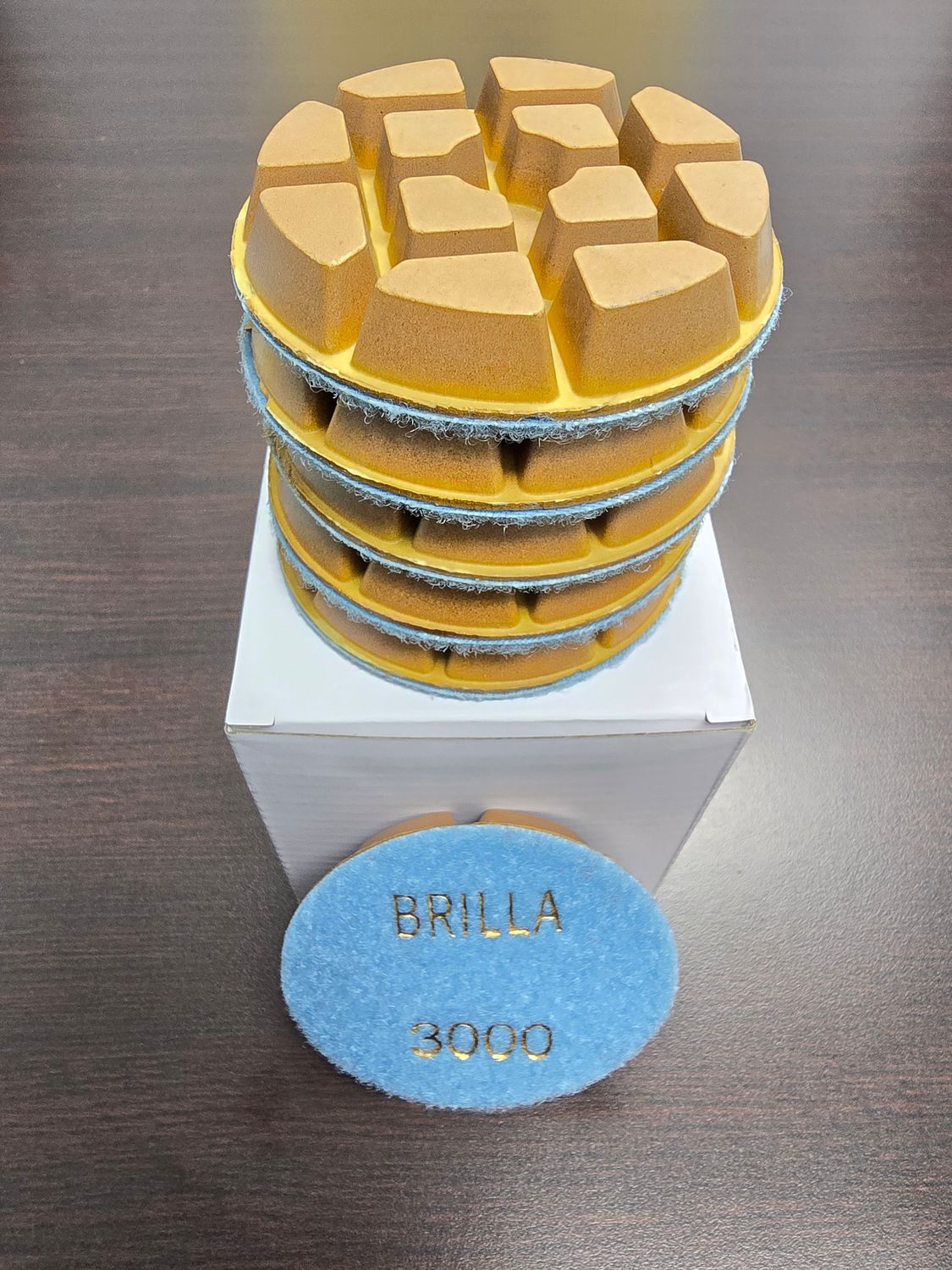 3&quot; Metal Bond Diamond Polishing Pad 3000 Grit for Concrete Marble Granite Floor - Wet/Dry