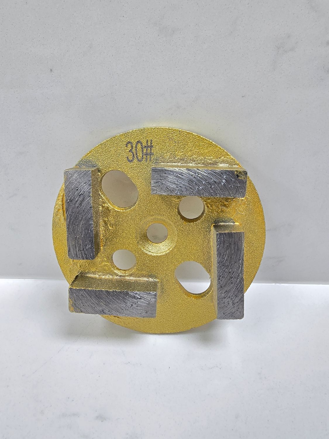 4 Inch Soft Bond Full Metal 30 Grit for Hard Concrete
