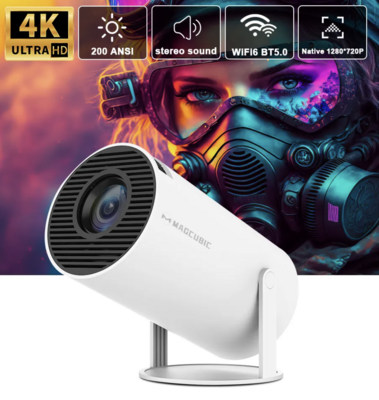 SALE Transpeed Projector 4K Dual ANDRIOD Wifi6 200 ANSI H713 BT5.0 1080P 1280*720P Home Cinema Outdoor portable Projetor