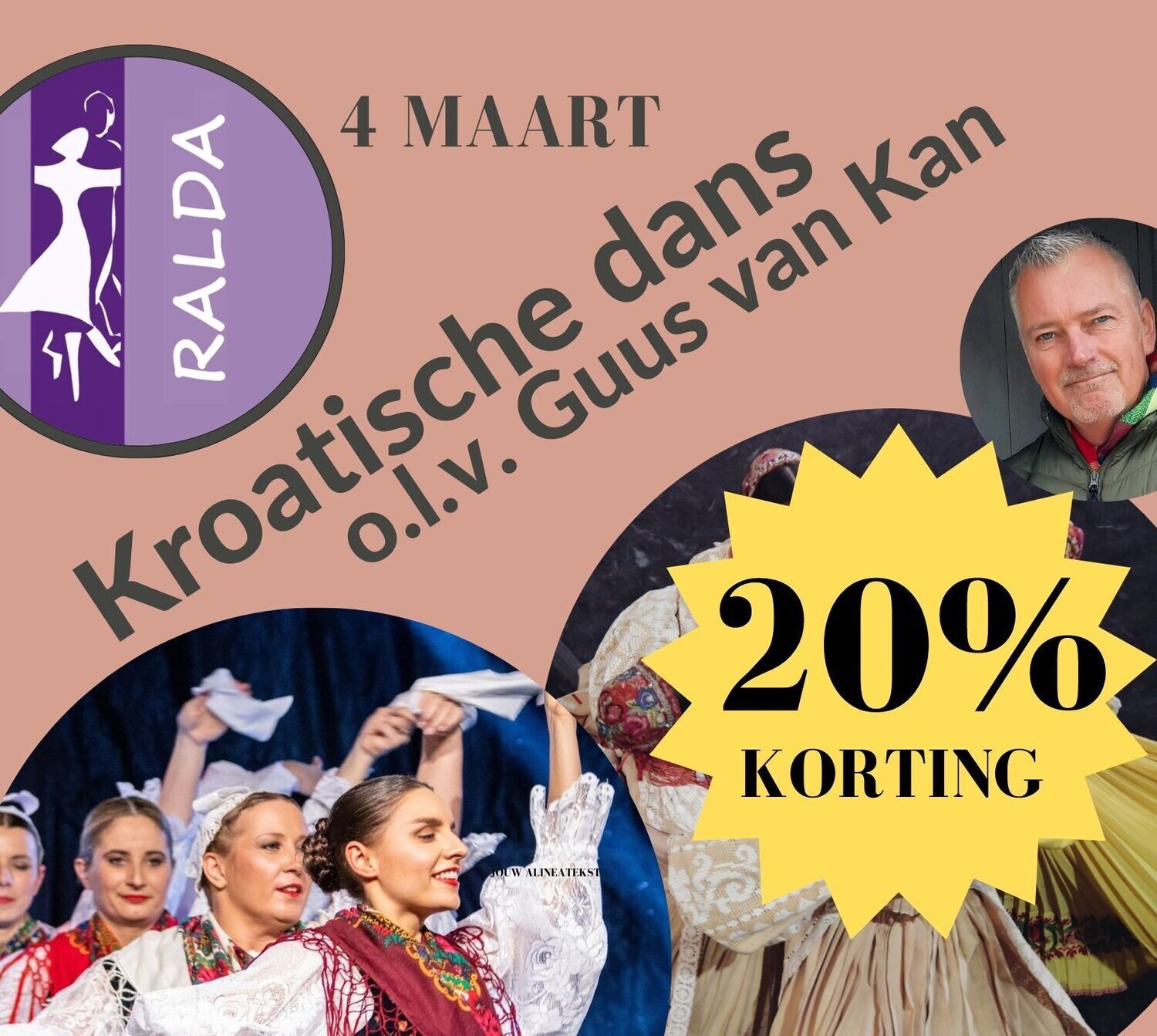 4 maart - Workshop Kroatische dans met Guus van Kan