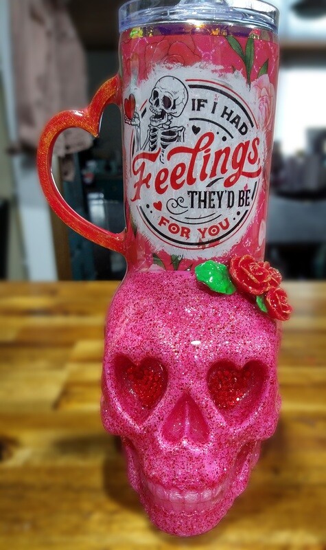 Heart Eyes Skull