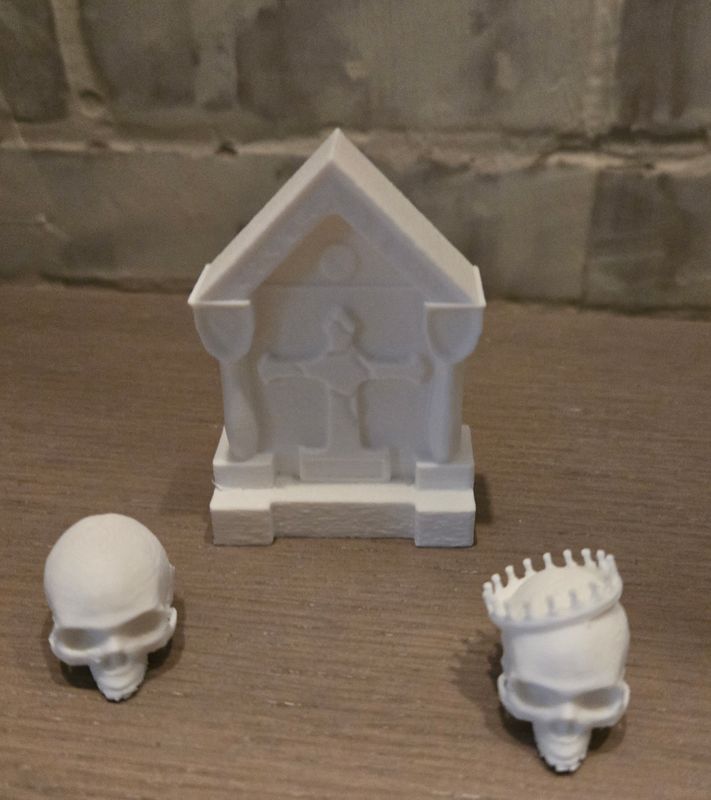 Tomb Stone &amp; Two Skulls Topper
