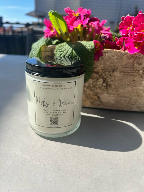 Summer Nights 8oz Scented Soy Candle