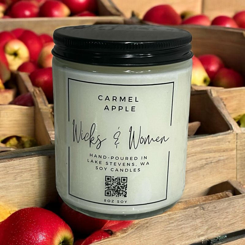 Carmel Apple 8oz Scented Soy Candle