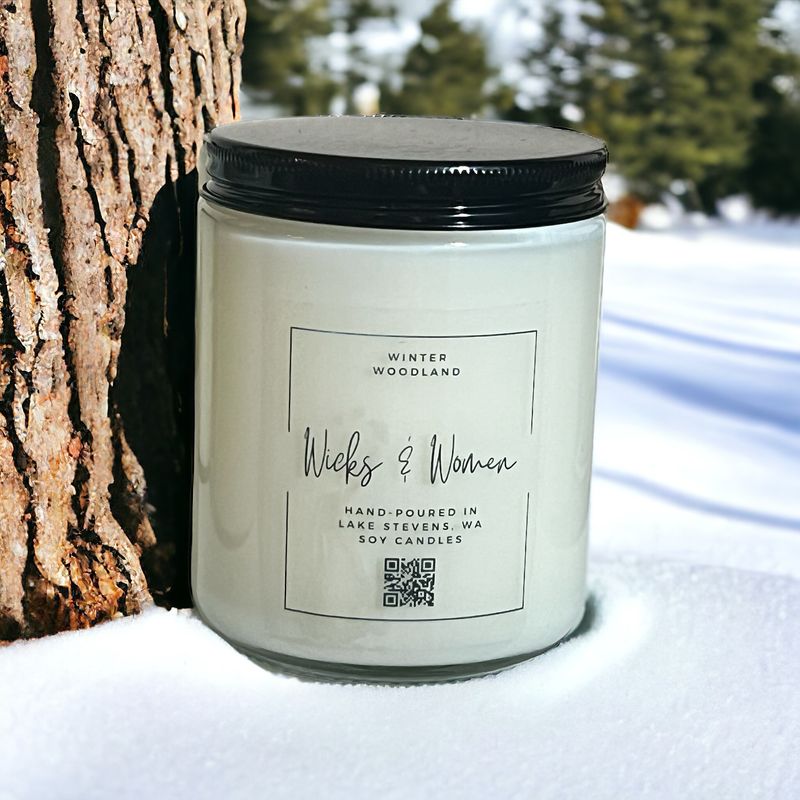 Winter Woodland 8oz Scented Soy Candle