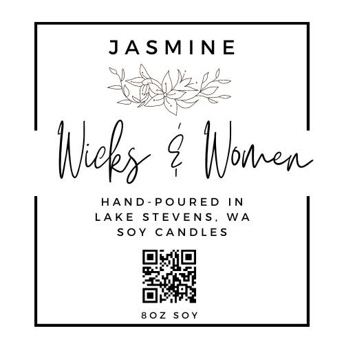 Jasmine 8oz Scented Soy Candle