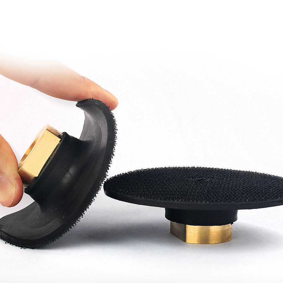 Aufnahmeteller aus Gummi für Diamantpads 100 mm