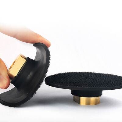 Aufnahmeteller aus Gummi für Diamantpads 100 mm