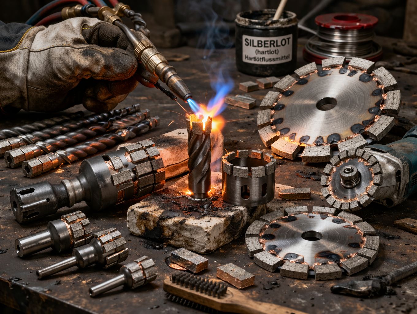 Neubelegung von Fräsern, Schleifer, Bohrer, Trennscheiben etc.