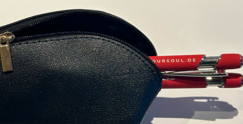 Federmäppchen Leder PU Creme