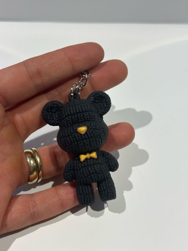 Schlüsselanhänger Teddy Bär schwarz