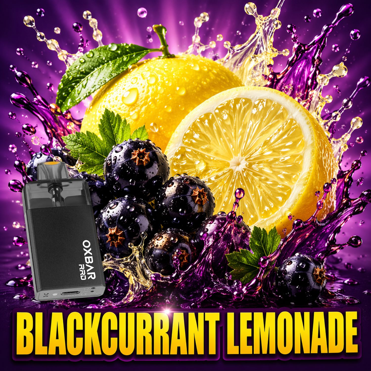 OXBAR DISPOSABLE RRD  BLACKCURRANT LEMONADE